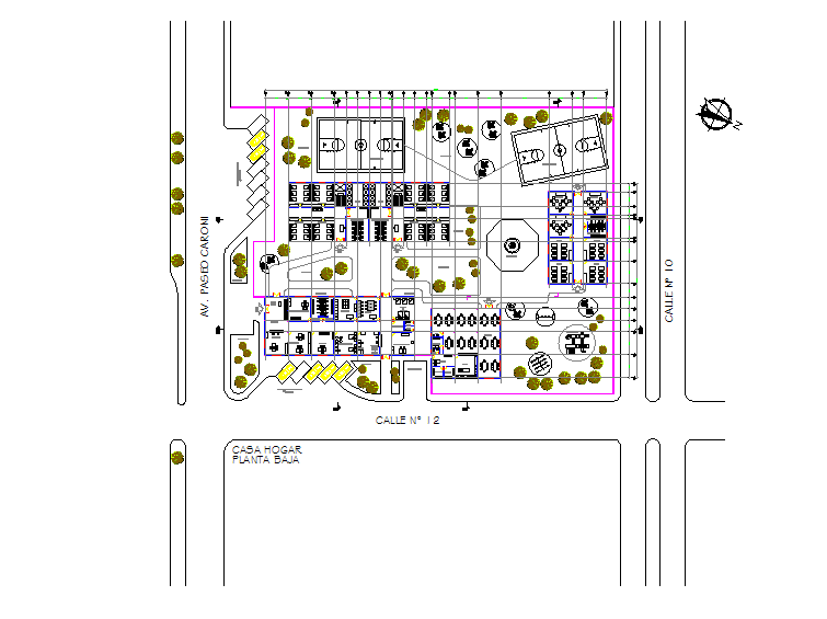 Site plan detail dwg file