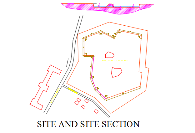 Site plan detail dwg file