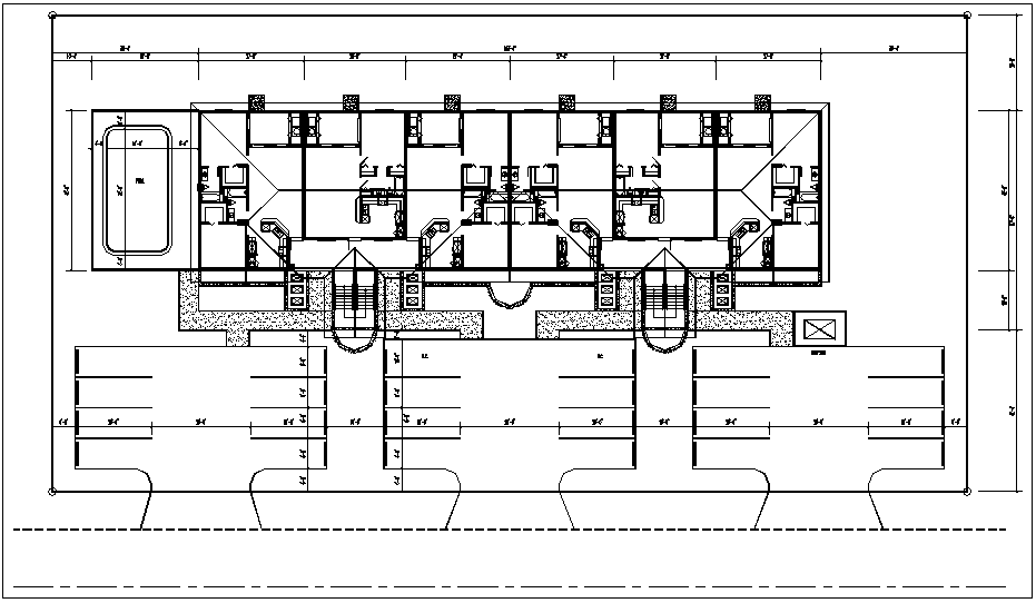 Site plan of house dwg file