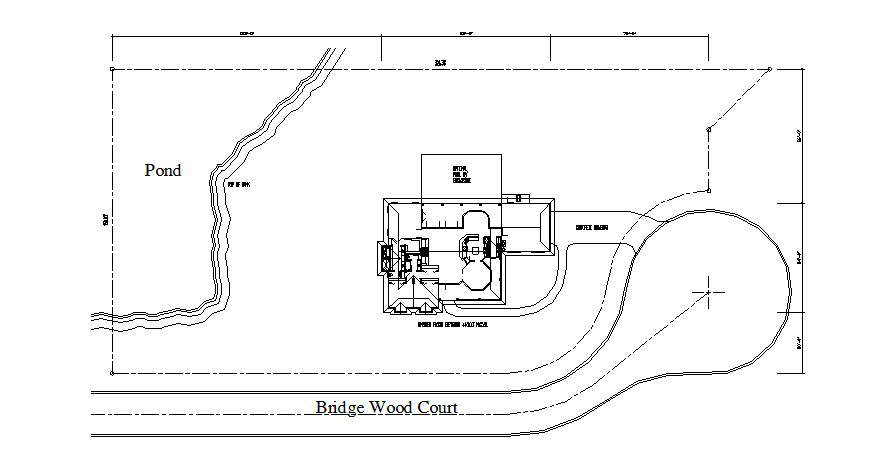 House Site Plan In AutoCAD File