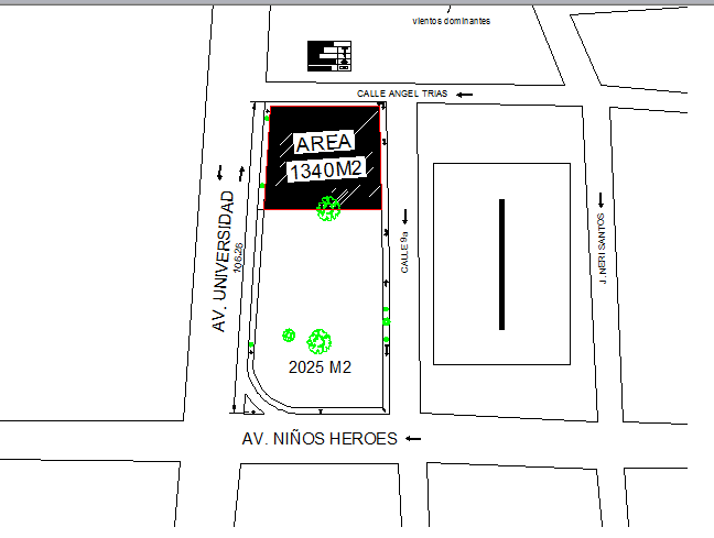 Site plan with location map of foreign government building dwg file