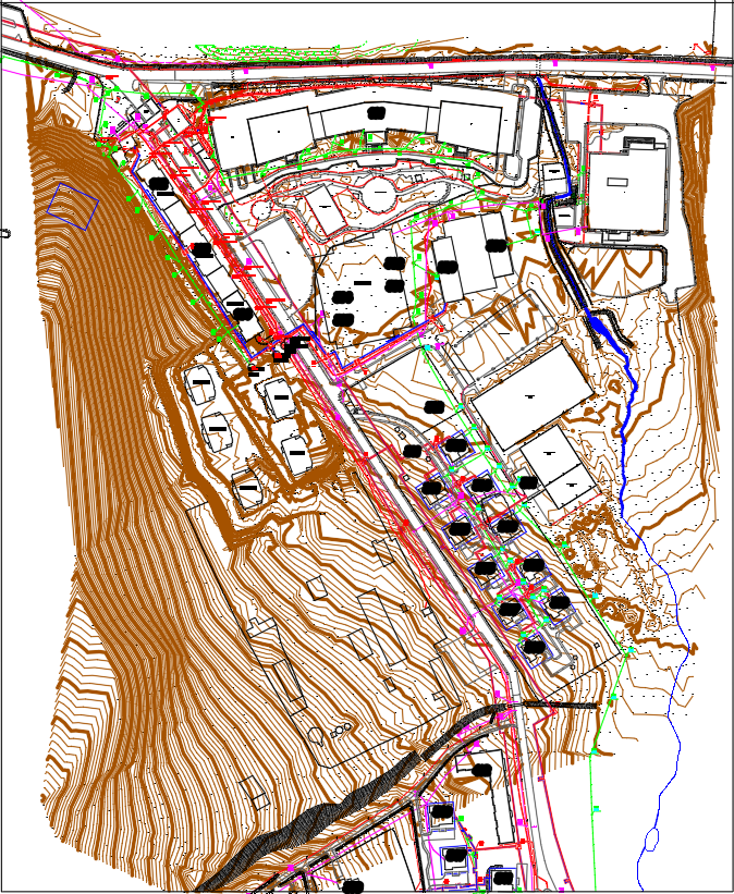 Site Development Plan DWG | AutoCAD Topographic Layout