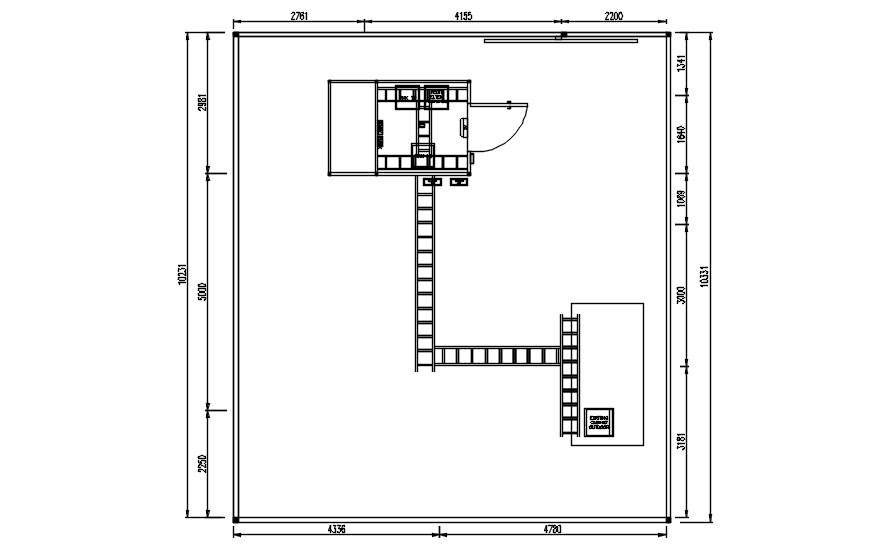 Site plan details in AutoCAD, dwg file.