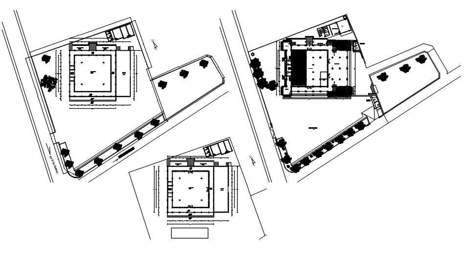 Site plan of mosque in detail AutoCAD 2D drawing, dwg file, CAD file