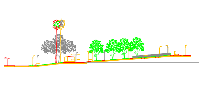 Sitting area detail dwg file