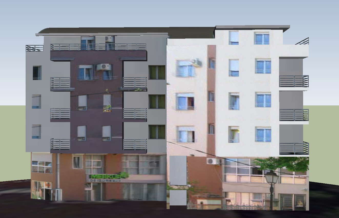 Sketchup drawing of residential apartment