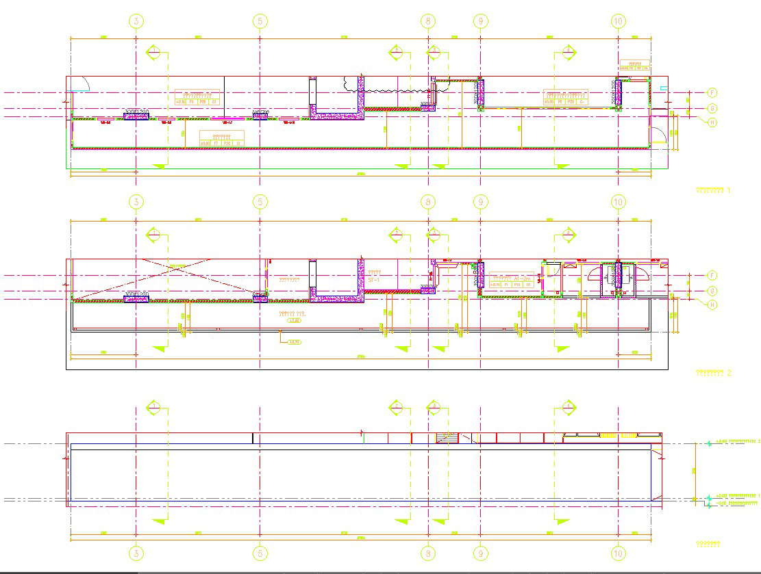 Slab sectional details of high rise building in AutoCAD, dwg file.