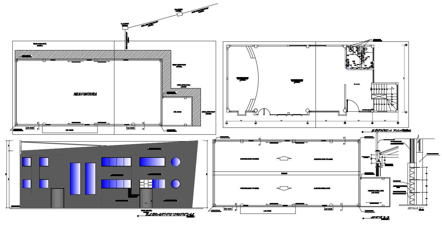 Small Auditorium Building Layout in AutoCAD DWG Format