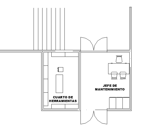 Small office plan autocad file