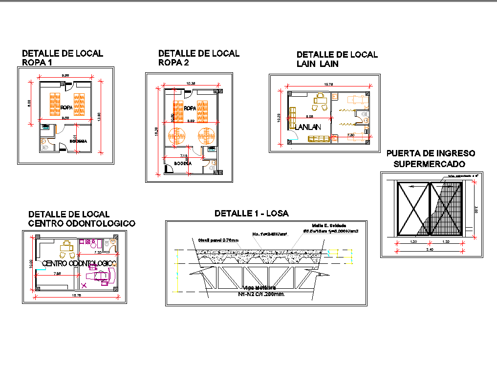 Small Office Plan Layout In AutoCAD File