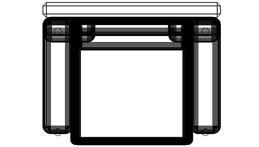 2D Sofa Chair CAD Block Layout in DWG Format for Design