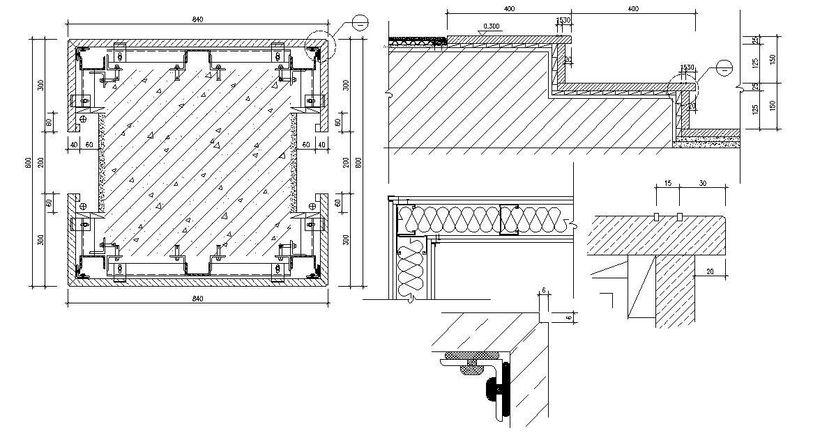 Sound Insulation Wall Panels Design AutoCAD File 