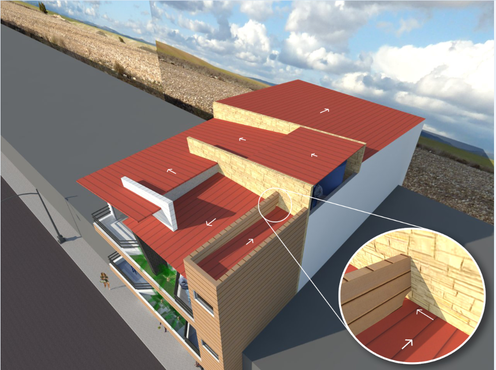 Terrace and Rainwater Harvesting Construction DWG Plans