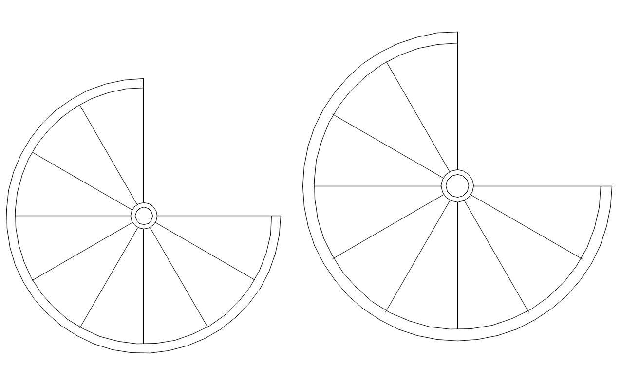 Spiral Staircase Free CAD Drawing