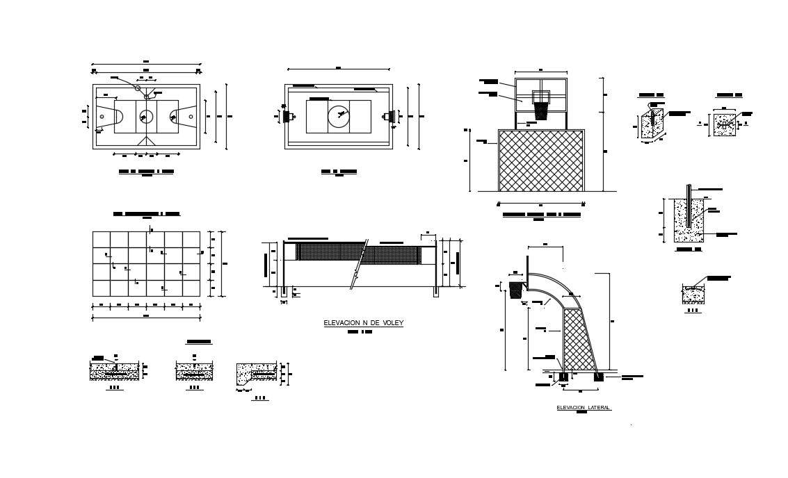 Sport Center Plan In AutoCAD File