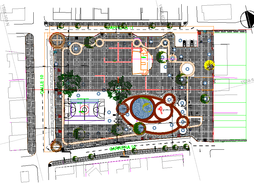 Sport center lay-out design 