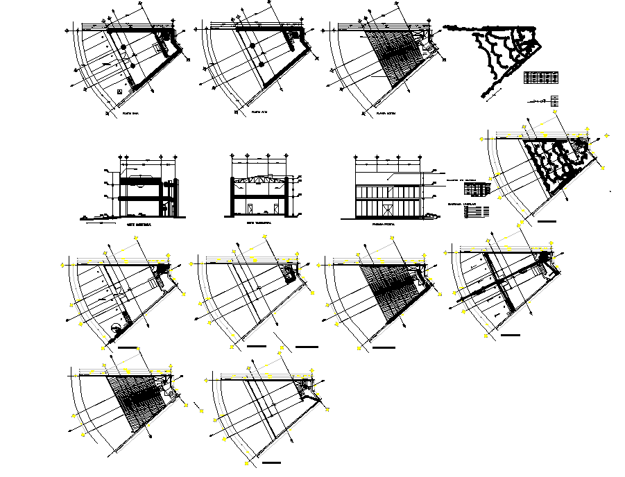 Building Elevation Plan In AutoCAD File