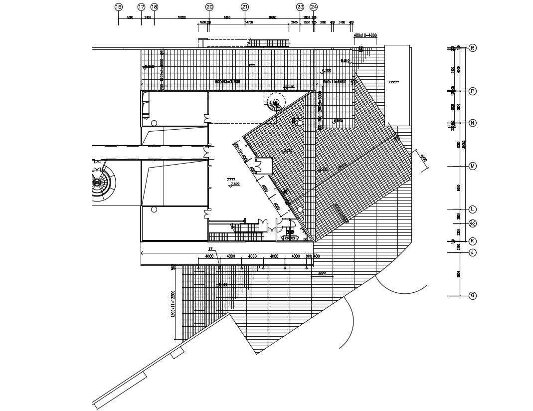 Sports Centre CAD Drawing
