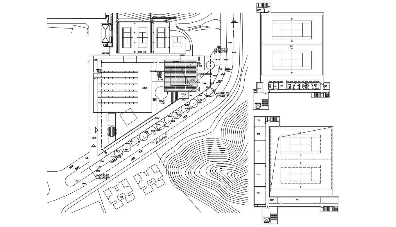 Sports Ground Floor Plan Free AutoCAD File