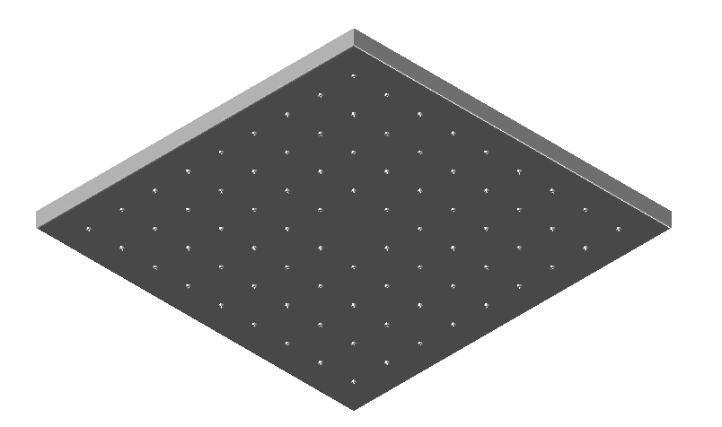 Square shower head 3d file