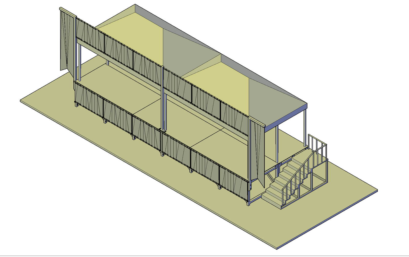 Stage design plan detail dwg file.