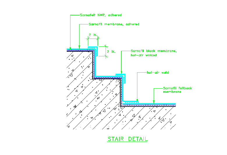 Stair Detail Of Membrane