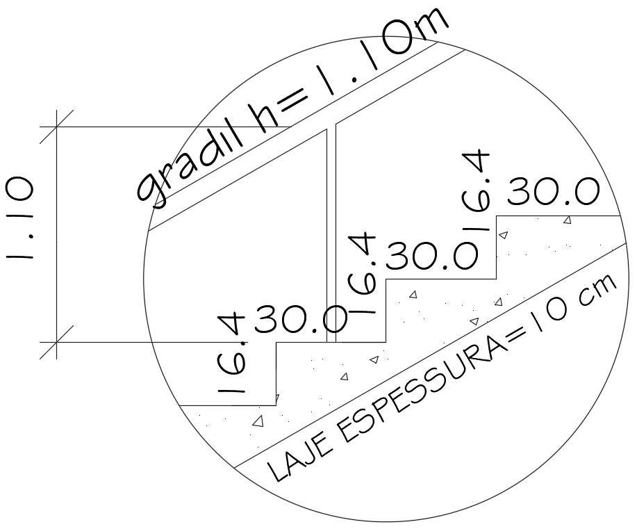 Stair Rise And Tread Section Free CAD Drawing Download DWG File