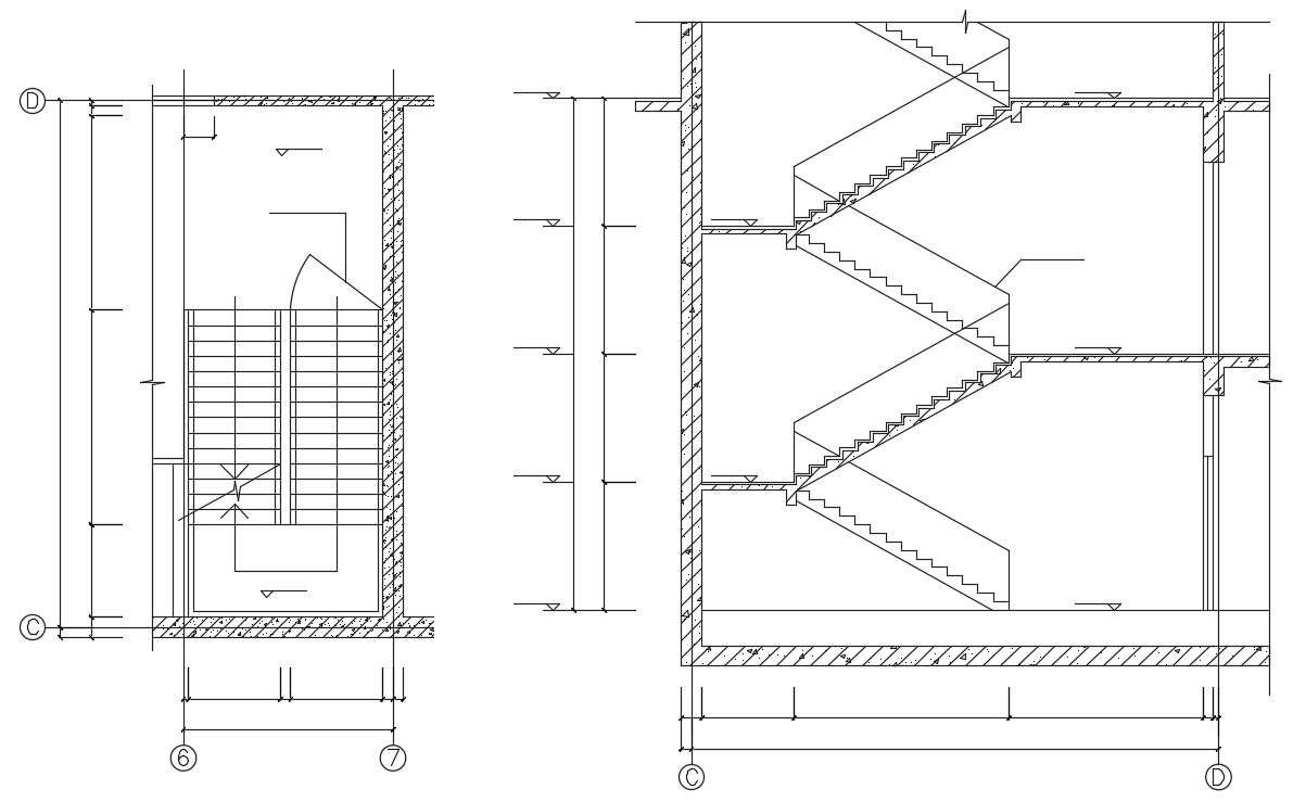 Staircase Construction AutoCAD File Download