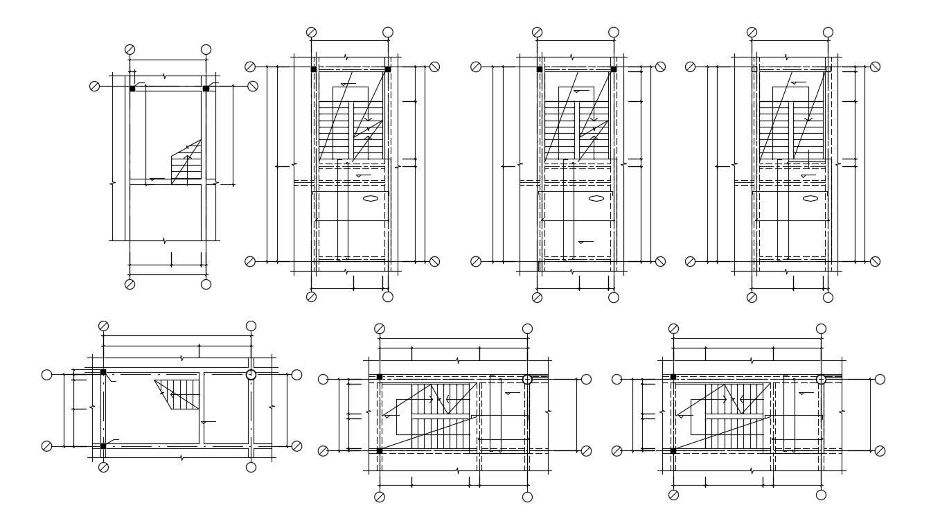Staircase Layout Plan AutoCAD Drawing Download 