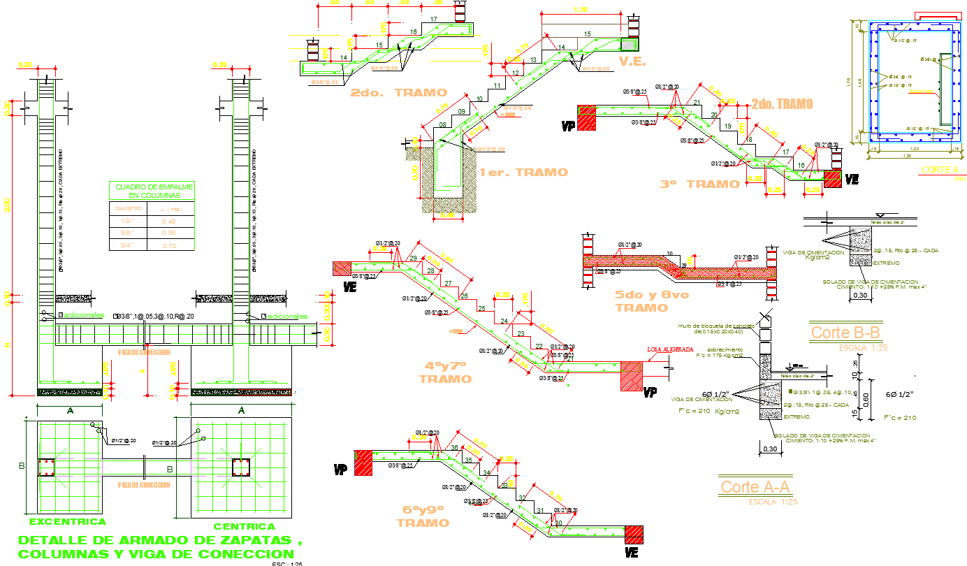 Staircase Plan dwg file