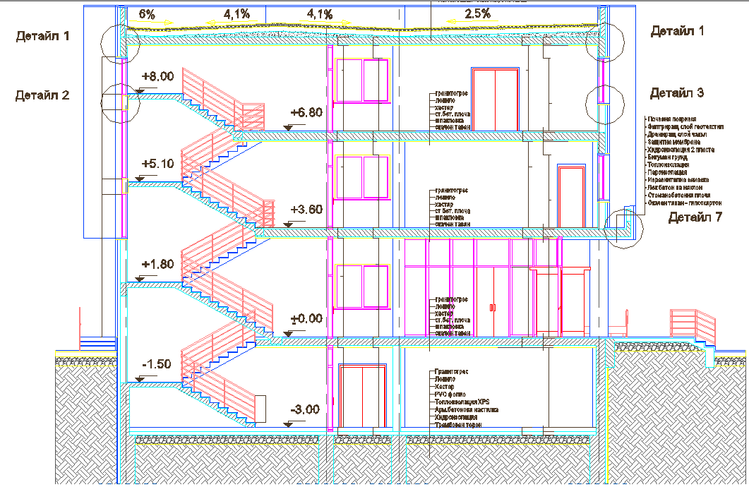 Staircase design dwg file