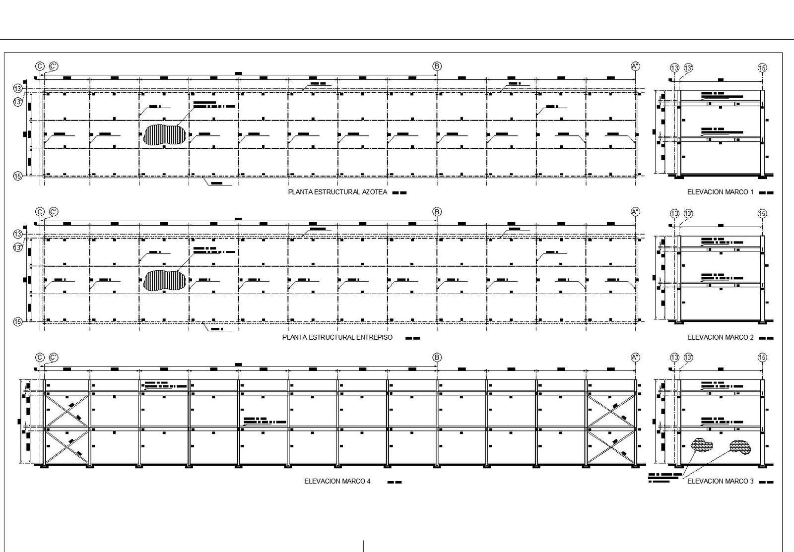 Stairway plan and section detail layout file