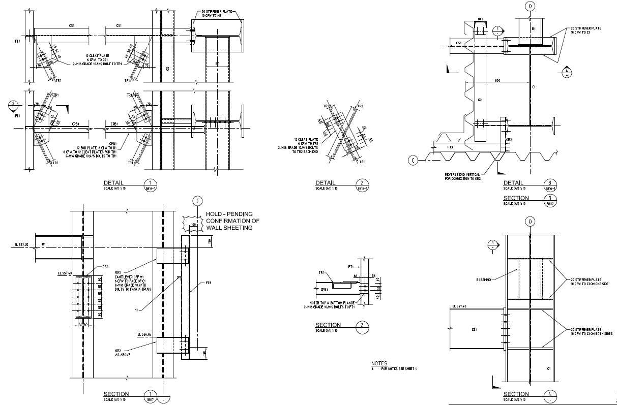 Steel Beam To Beam Connection Design PDF File 