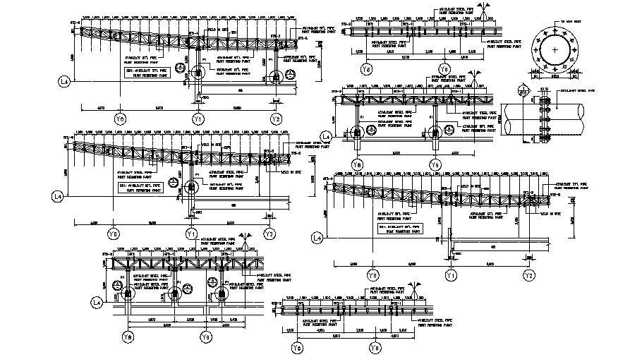 Steel Construction Truss Design Layout Plan 