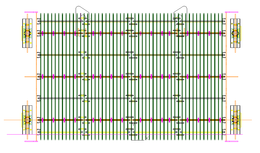 Steel Frame gate Detail in DWG file