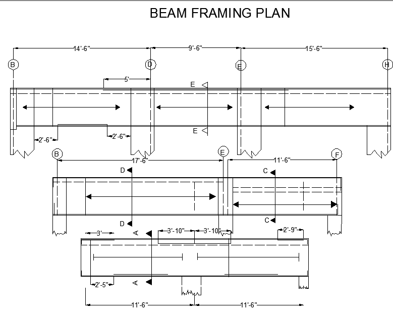 Steel beam framing details