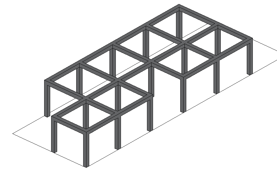 Steel structural framing 3 d plan detail dwg file