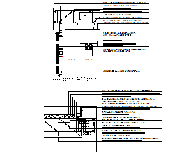 Steel structure detail dwg file