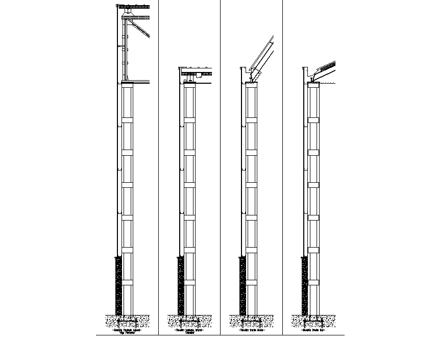 Steel structures plan autocad file