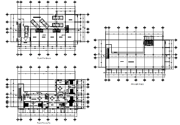Store house project plan detail dwg file