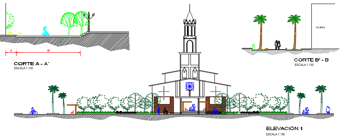 Street light detail dwg file