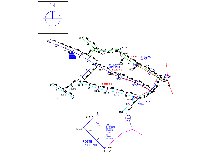Street lighting plan layout file