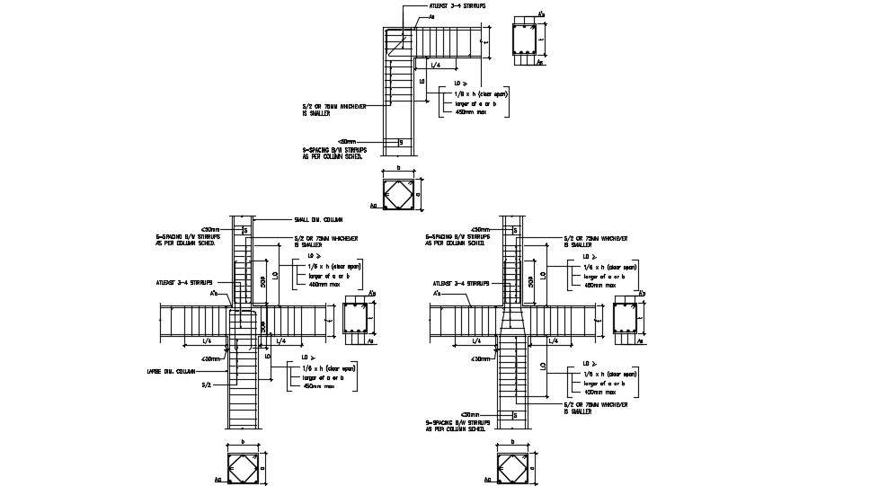 Structural Drawing Of Beam With Bars AutoCAD file free 