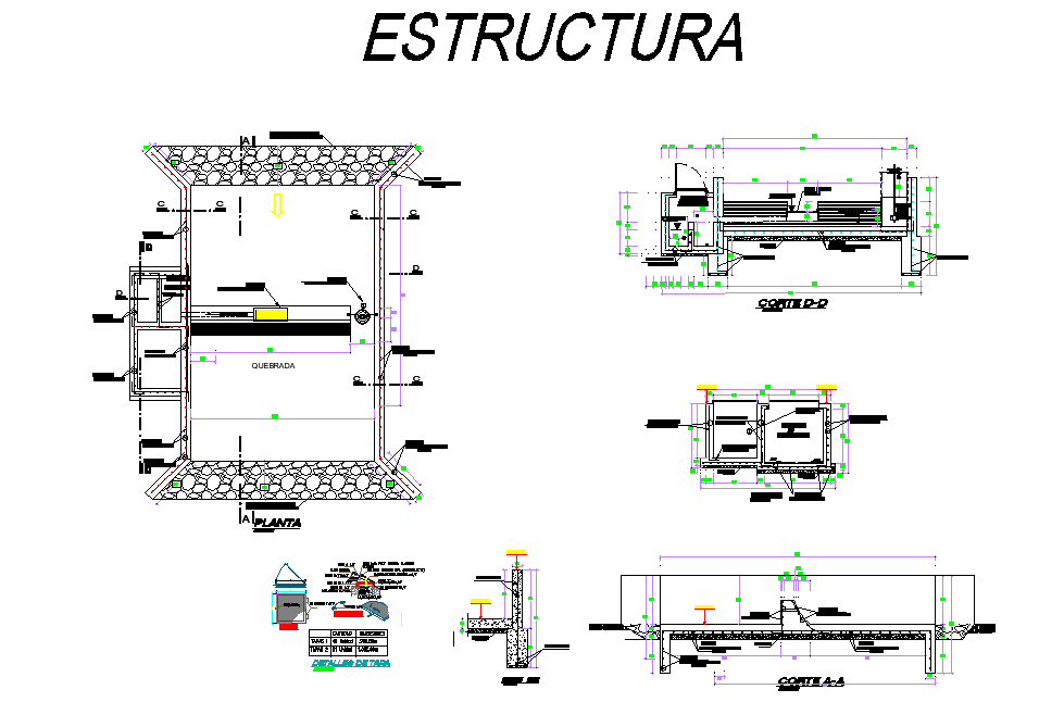 Structural Uptake system design autocad file