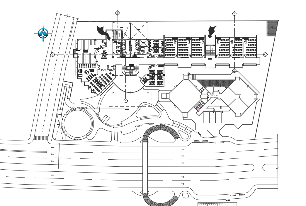 Structural office plan detail dwg file