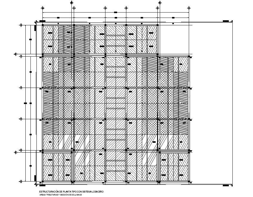 Structural plan detail dwg file