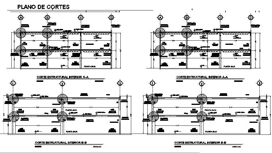 Structural plan detail dwg file