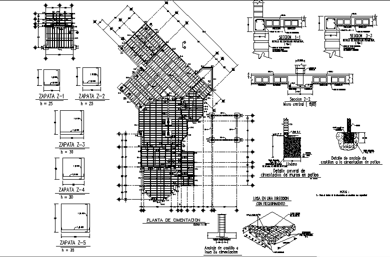 Structural roof detail dwg file
