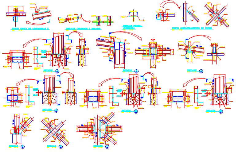 Structural Working Drawings In DWG File