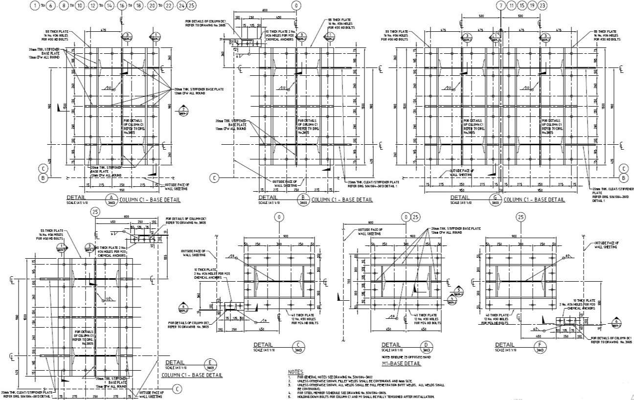 Structure Design Of Column Base Plate PDF File 